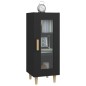 vidaXL Aparador de madera contrachapada negro 34,5x34x90 cm vidaXL Aparador de madera contrachapada negro 34,5x34x90 cm