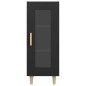 vidaXL Aparador de madera contrachapada negro 34,5x34x90 cm vidaXL Aparador de madera contrachapada negro 34,5x34x90 cm