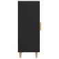 vidaXL Aparador de madera contrachapada negro 34,5x34x90 cm vidaXL Aparador de madera contrachapada negro 34,5x34x90 cm