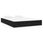 vidaXL Estructura de cama doble pequeña madera maciza negro 120x190 cm