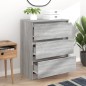 vidaXL Aparador de madera contrachapada gris Sonoma 60x35x76 cm