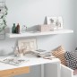 vidaXL Estante flotante de pared blanco brillante MDF 120x23,5x3,8 cm vidaXL Estante flotante de pared blanco brillante MDF 120x23,5x3,8 cm
