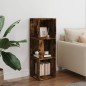 vidaXL Mueble esquina madera contrachapada roble ahumado 33x33x100 cm vidaXL Mueble esquina madera contrachapada roble ahumado 33x33x100 cm