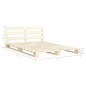 vidaXL Estructura de cama de palés madera maciza de pino 180x200 cm vidaXL Estructura de cama de palés madera maciza de pino 180x200 cm