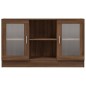 vidaXL Vitrina madera contrachapada roble marrón 120x30,5x70 cm vidaXL Vitrina madera contrachapada roble marrón 120x30,5x70 cm