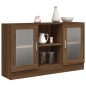 vidaXL Vitrina madera contrachapada roble marrón 120x30,5x70 cm vidaXL Vitrina madera contrachapada roble marrón 120x30,5x70 cm