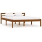 vidaXL Estructura de cama madera maciza pino marrón miel 120x200 cm vidaXL Estructura de cama madera maciza pino marrón miel 120x200 cm