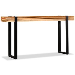 vidaXL Mesa consola de madera maciza reciclada ajustable 