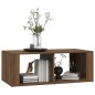 vidaXL Mesa de centro madera contrachapada roble marrón 100x50x36 cm vidaXL Mesa de centro madera contrachapada roble marrón 100x50x36 cm