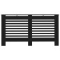 vidaXL Cubierta para radiador MDF negro 152x19x81,5 cm vidaXL Cubierta para radiador MDF negro 152x19x81,5 cm