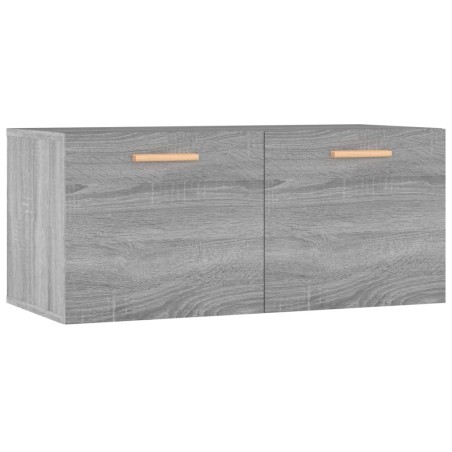 vidaXL Armario de pared madera contrachapada gris Sonoma 80x35x36,5 cm