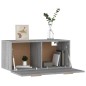 vidaXL Armario de pared madera contrachapada gris Sonoma 80x35x36,5 cm vidaXL Armario de pared madera contrachapada gris Sonoma 80x35x36,5 cm