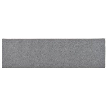 vidaXL Alfombra de pasillo gris oscuro 80x300 cm
