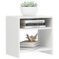 vidaXL Mesitas de noche 2 uds madera contrachapada blanco 40x30x40 cm vidaXL Mesitas de noche 2 uds madera contrachapada blanco 40x30x40 cm