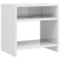 vidaXL Mesitas de noche 2 uds madera contrachapada blanco 40x30x40 cm vidaXL Mesitas de noche 2 uds madera contrachapada blanco 40x30x40 cm