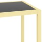 vidaXL Estantería transparente y negro vidrio templado 100x36x90 cm