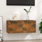 vidaXL Armario pared madera contrachapada roble ahumado 80x35x36,5 cm vidaXL Armario pared madera contrachapada roble ahumado 80x35x36,5 cm
