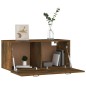 vidaXL Armario pared madera contrachapada roble ahumado 80x35x36,5 cm vidaXL Armario pared madera contrachapada roble ahumado 80x35x36,5 cm