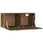 vidaXL Armario pared madera contrachapada roble ahumado 80x35x36,5 cm vidaXL Armario pared madera contrachapada roble ahumado 80x35x36,5 cm