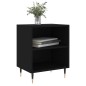 vidaXL Mesita de noche madera de ingeniería negro 40x30x50 cm vidaXL Mesita de noche madera de ingeniería negro 40x30x50 cm