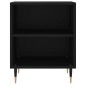 vidaXL Mesita de noche madera de ingeniería negro 40x30x50 cm vidaXL Mesita de noche madera de ingeniería negro 40x30x50 cm