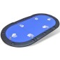 vidaXL Tablero de póker plegable para 10 jugadores azul vidaXL Tablero de póker plegable para 10 jugadores azul