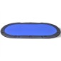 vidaXL Tablero de póker plegable para 10 jugadores azul vidaXL Tablero de póker plegable para 10 jugadores azul