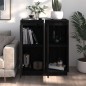 vidaXL Aparador 2 uds madera maciza de pino negro 31,5x34x75 cm vidaXL Aparador 2 uds madera maciza de pino negro 31,5x34x75 cm