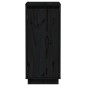 vidaXL Aparador 2 uds madera maciza de pino negro 31,5x34x75 cm vidaXL Aparador 2 uds madera maciza de pino negro 31,5x34x75 cm