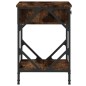 vidaXL Mesita de noche madera contrachapada roble ahumado 40x42x60 cm vidaXL Mesita de noche madera contrachapada roble ahumado 40x42x60 cm