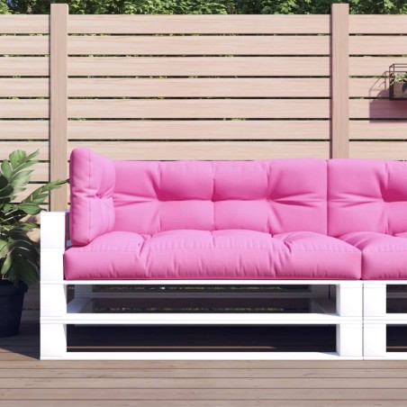 vidaXL Cojines para palés 3 piezas tela rosa
