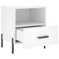 vidaXL Mesitas de noche 2 uds madera ingeniería blanco 40x35x47,5 cm vidaXL Mesitas de noche 2 uds madera ingeniería blanco 40x35x47,5 cm