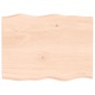 vidaXL Tablero de mesa madera maciza borde natural 80x60x(2-4) cm vidaXL Tablero de mesa madera maciza borde natural 80x60x(2-4) cm
