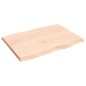 vidaXL Tablero de mesa madera maciza borde natural 80x60x(2-4) cm vidaXL Tablero de mesa madera maciza borde natural 80x60x(2-4) cm