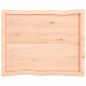 vidaXL Tablero de mesa madera maciza borde natural 80x60x(2-4) cm vidaXL Tablero de mesa madera maciza borde natural 80x60x(2-4) cm