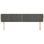 vidaXL Cabecero de terciopelo gris oscuro 183x23x78/88 cm vidaXL Cabecero de terciopelo gris oscuro 183x23x78/88 cm