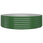 vidaXL Jardinera arriate acero recubrimiento polvo verde 140x140x36 cm vidaXL Jardinera arriate acero recubrimiento polvo verde 140x140x36 cm