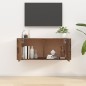 vidaXL Mueble para TV de pared roble ahumado 100x34,5x40 cm vidaXL Mueble para TV de pared roble ahumado 100x34,5x40 cm