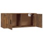 vidaXL Mueble para TV de pared roble ahumado 100x34,5x40 cm vidaXL Mueble para TV de pared roble ahumado 100x34,5x40 cm