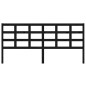 vidaXL Cabecero de cama madera maciza de pino negro 205,5x4x100 cm