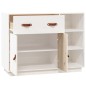 vidaXL Aparador de madera maciza de pino blanco 98,5x40x75 cm vidaXL Aparador de madera maciza de pino blanco 98,5x40x75 cm
