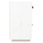 vidaXL Aparador de madera maciza de pino blanco 98,5x40x75 cm vidaXL Aparador de madera maciza de pino blanco 98,5x40x75 cm
