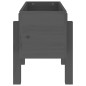 vidaXL Jardinera madera maciza de pino gris 62x30x38 cm vidaXL Jardinera madera maciza de pino gris 62x30x38 cm