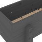 vidaXL Jardinera madera maciza de pino gris 62x30x38 cm vidaXL Jardinera madera maciza de pino gris 62x30x38 cm