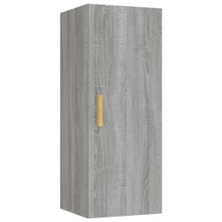 vidaXL Armario de pared madera contrachapada gris Sonoma 34,5x34x90 cm