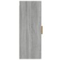 vidaXL Armario de pared madera contrachapada gris Sonoma 34,5x34x90 cm vidaXL Armario de pared madera contrachapada gris Sonoma 34,5x34x90 cm
