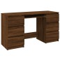 vidaXL Escritorio madera contrachapada roble marrón 140x50x77 cm vidaXL Escritorio madera contrachapada roble marrón 140x50x77 cm