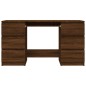 vidaXL Escritorio madera contrachapada roble marrón 140x50x77 cm vidaXL Escritorio madera contrachapada roble marrón 140x50x77 cm