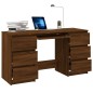vidaXL Escritorio madera contrachapada roble marrón 140x50x77 cm vidaXL Escritorio madera contrachapada roble marrón 140x50x77 cm