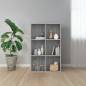 vidaXL Estantería/Aparador madera contrachapada gris Sonoma 66x30x98cm